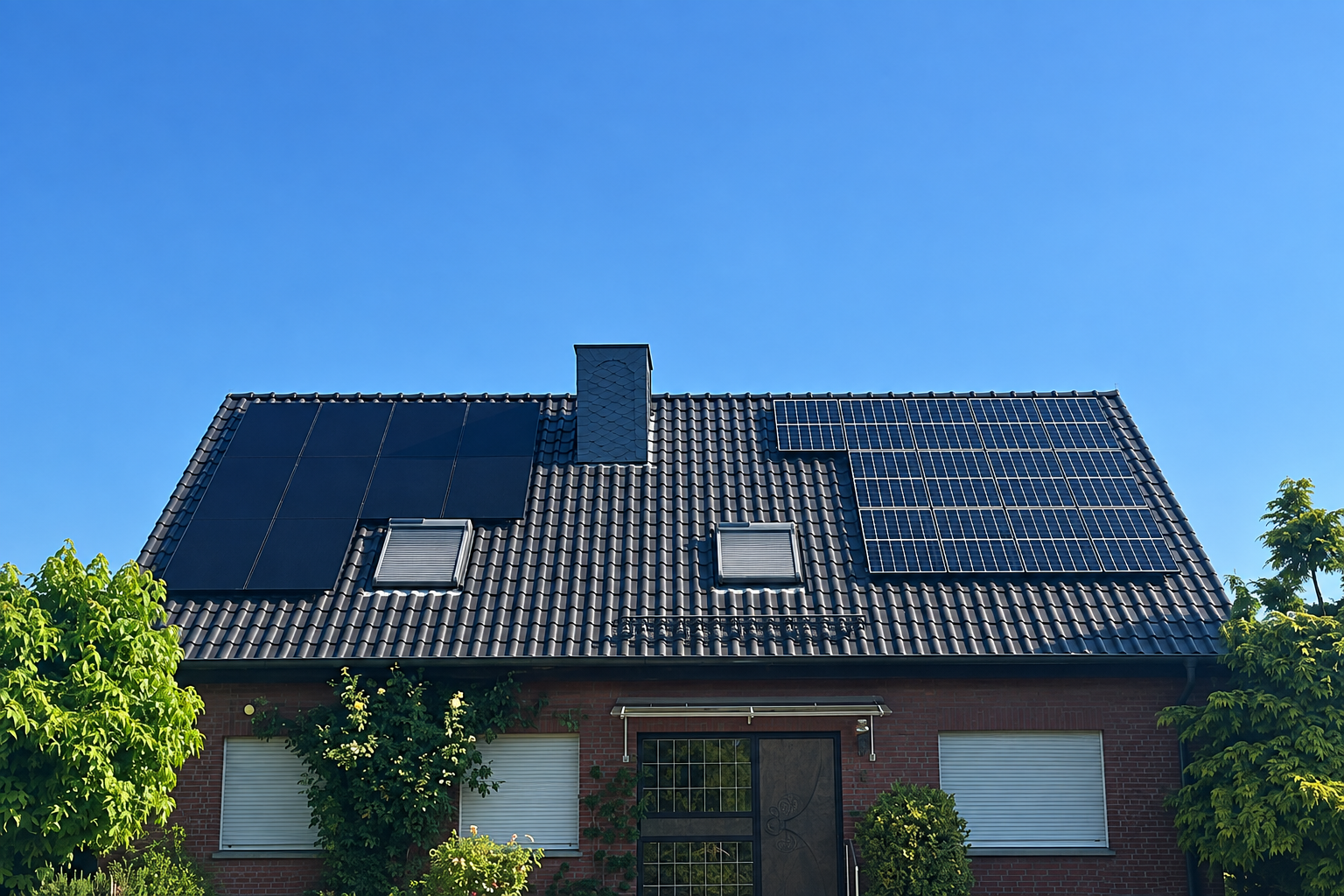 Photovoltaikanlage auf einem Einfamilienhaus